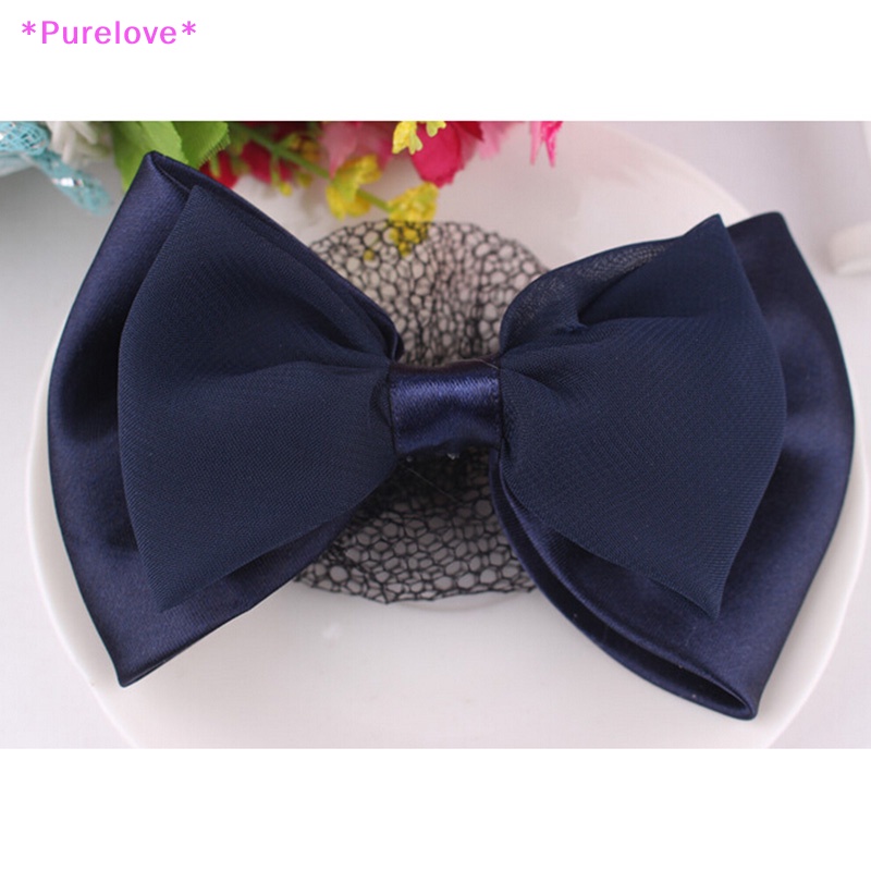 Kẹp Tóc Hình Nơ Màu Đen Phong Cách Pháp Dành Cho Nữ Mới