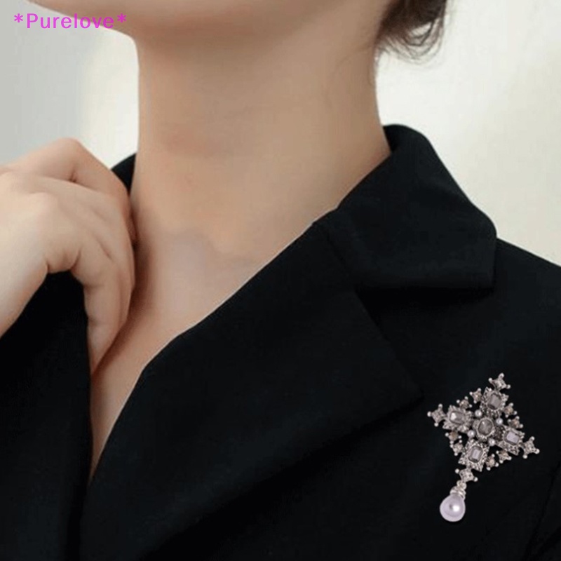 1 Huy Hiệu Cài Áo Hình Thánh Giá Đính Đá Thời Trang Áo Thun Thiết Kế Mới Năng Động Thời Trang