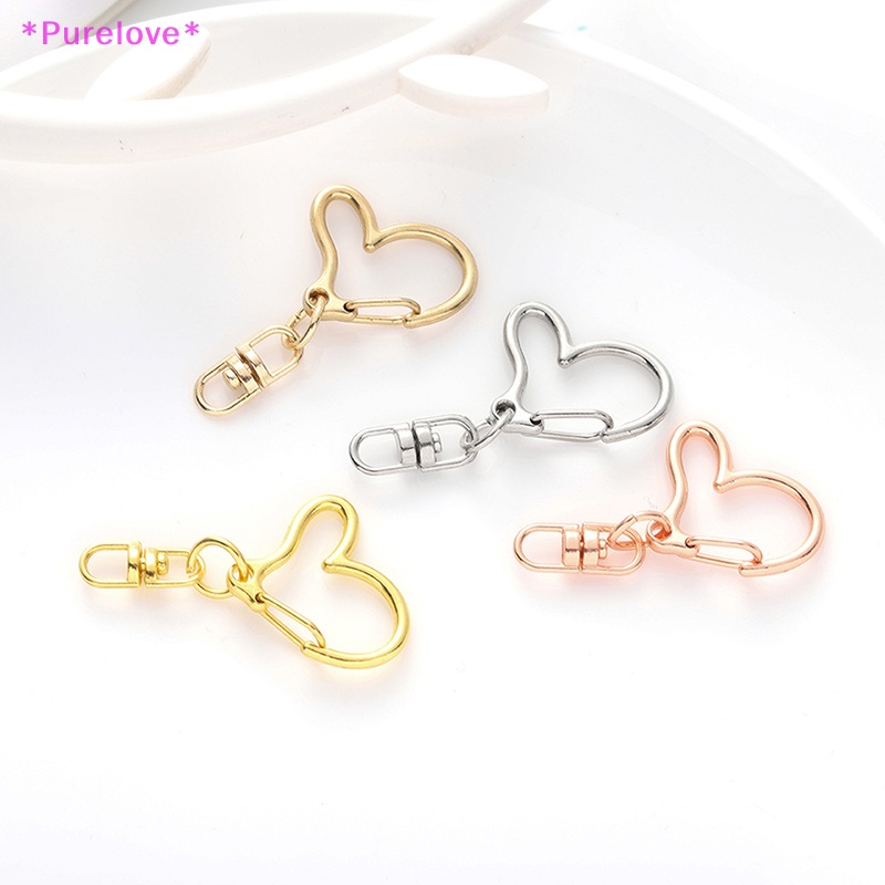 Set 10 Móc Khóa Hình Trái Tim Xinh Xắn Mới