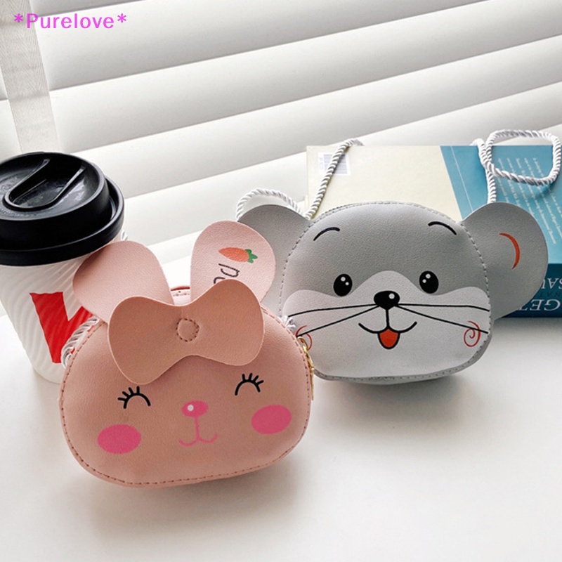 Túi Đeo Chéo Hình Tròn Có Khóa Kéo Họa Tiết Hoạt Hình Thời Trang Cho Nữ Mới