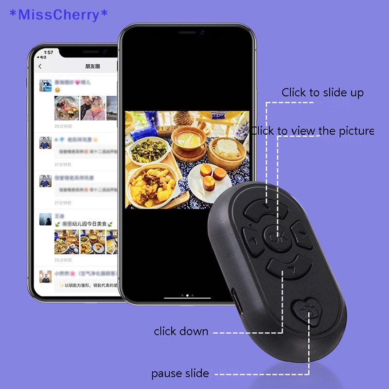 Nút Điều Khiển Chụp Ảnh Tự Sướng Bluetooth Thông Dụng Cho Điện Thoại Di Động Mới
