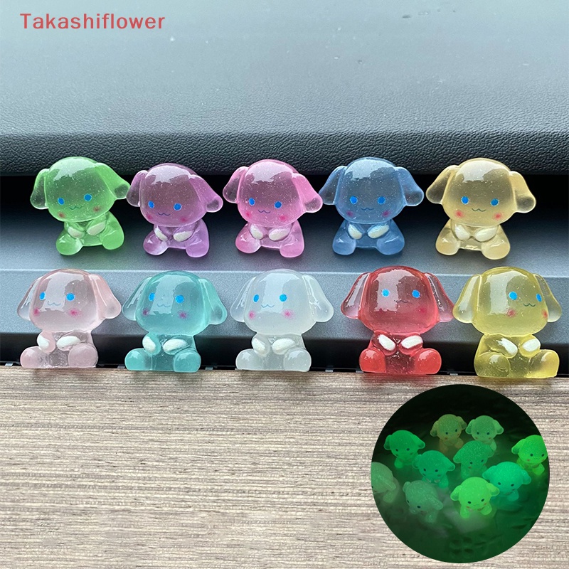 Set 5 Chú Chó Hoạt Hình Phát Sáng Dùng Để Trang Trí Trang Sức DIY