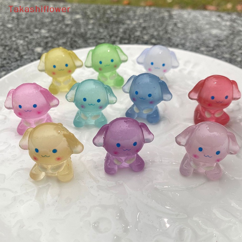 Set 5 Chú Chó Hoạt Hình Phát Sáng Dùng Để Trang Trí Trang Sức DIY