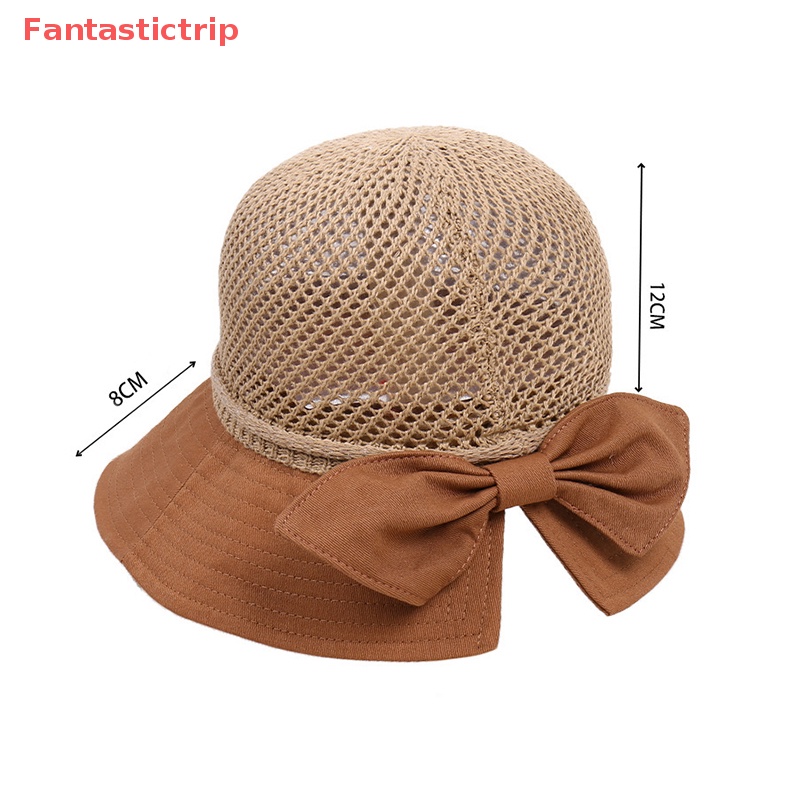 Nón Tai Bèo Vành Rộng Hở Chóp Phối Lưới Thoáng Khí Thời Trang Đi Biển Mùa Hè Cho Nữ