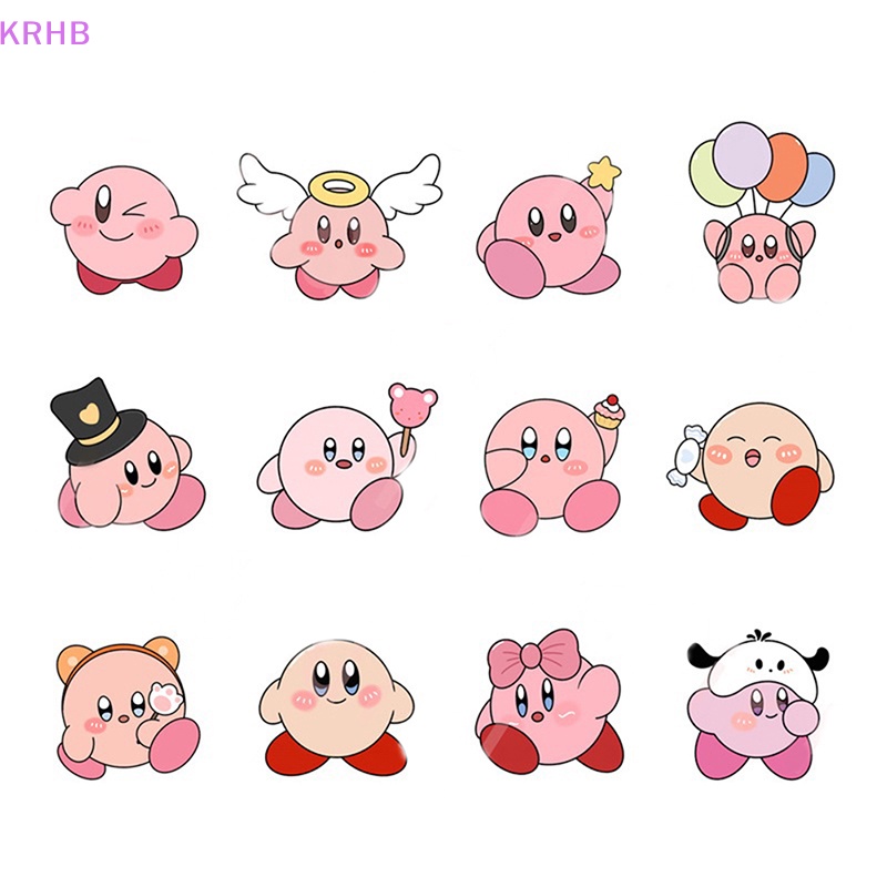 1 Trâm Cài Áo Hình Kirby Và Thủy Thủ Mặt Trăng Tráng Men Mới