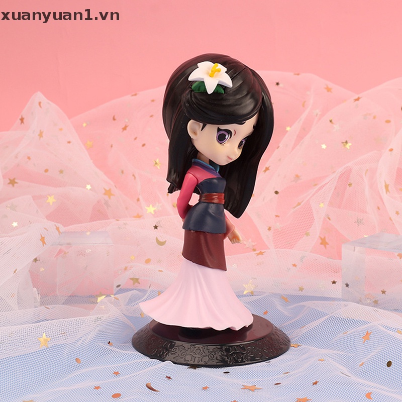Mô Hình Búp Bê Công Chúa Mulan 14cm Dùng Trang Trí Bánh Kem