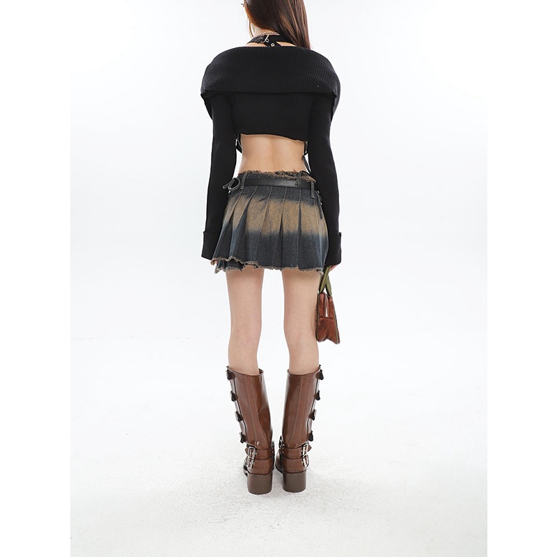 Chân VáY Denim Lưng Cao QuyếN Rũ