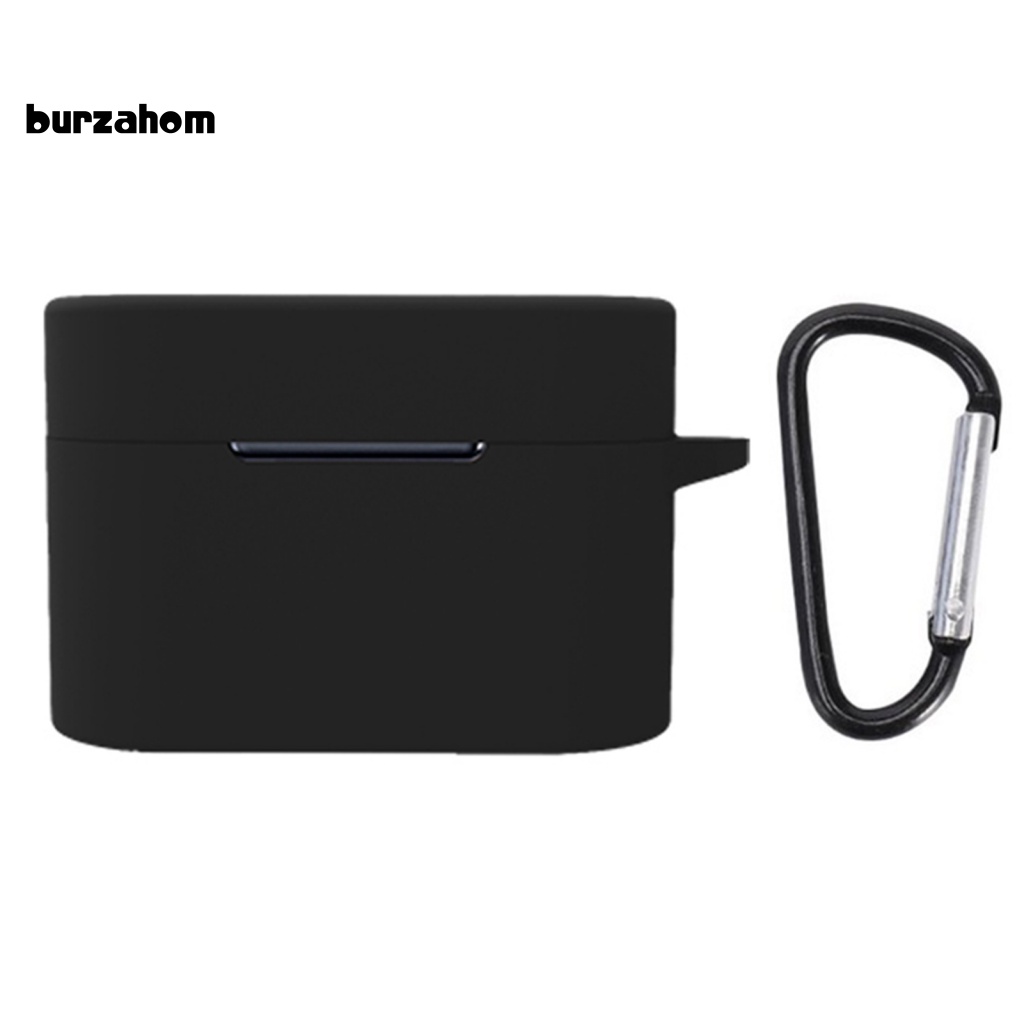 Vỏ Bảo Vệ Hộp Sạc Tai Nghe QCY HT01 Bằng Silicon Màu Trơn Chống Sốc