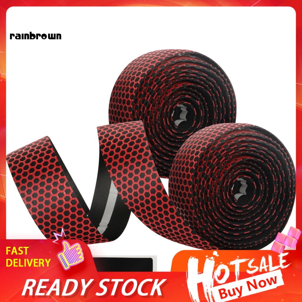 1 Bộ Băng Quấn Tay Lái Xe Đạp Bằng Xốp Tổ Ong Chống Trượt