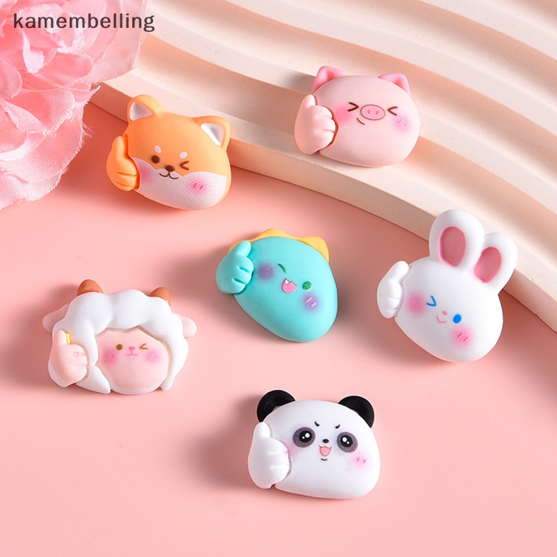 Set 10 Tượng Động Vật Hoạt Hình Mini Bằng Nhựa Resin Trang Trí Điện Thoại