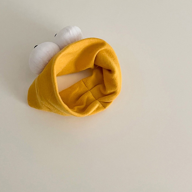 Băng Đô Vải Cotton Mềm Co Giãn Đính Đôi Mắt To Dễ Thương Cho Bé