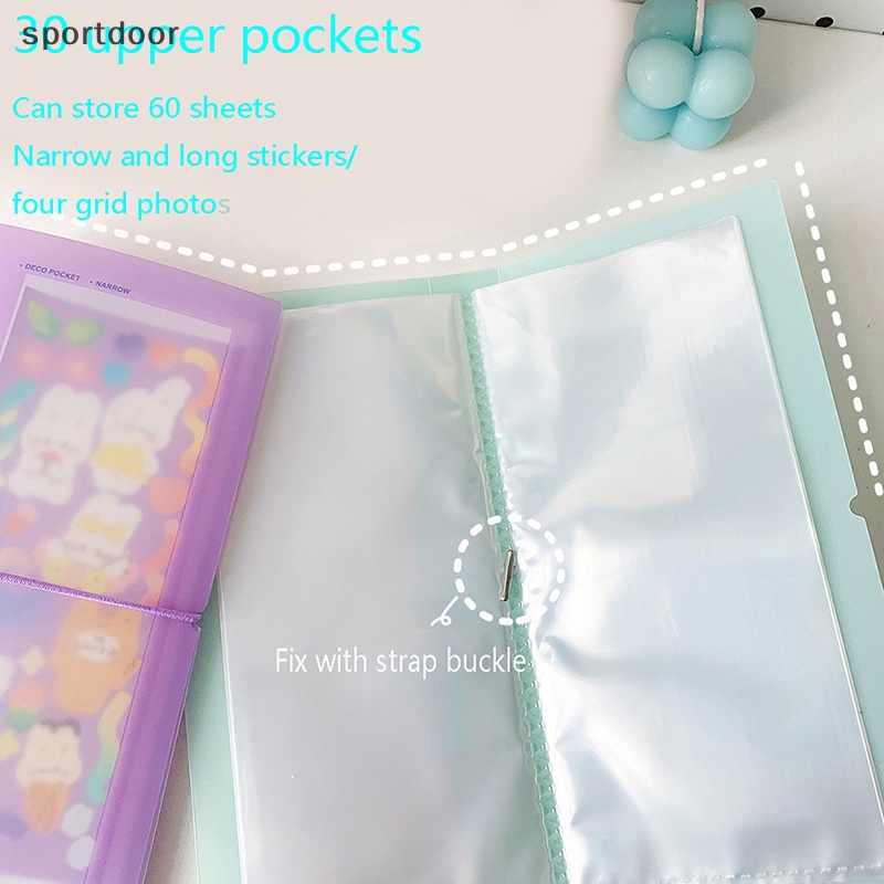 Set 30 Tờ Nhãn Dán Trong Suốt Dùng Trang Trí Album Ảnh Tiện Dụng