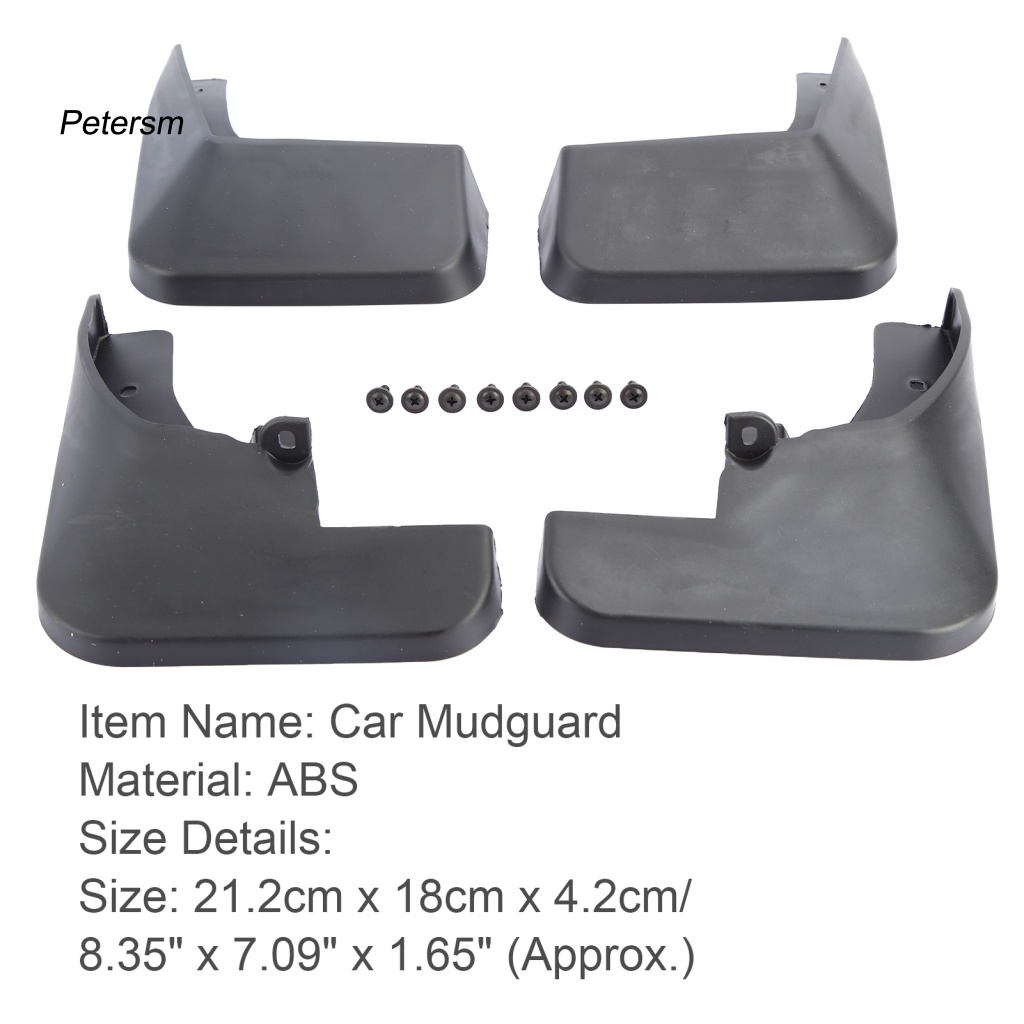 4 Tấm Chắn Bùn LB-SY-517 Bằng Nhựa ABS Cho Toyota Yaris