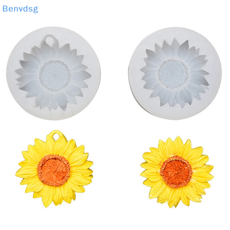 Khuôn Silicone Tạo Hình Hoa Hướng Dương 3D DIY Trang Trí Gương Chiếu Hậu Xe Hơi