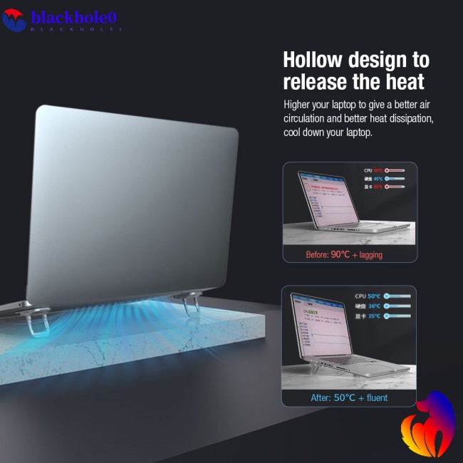 Bộ 2 Giá Đỡ Laptop Có Thể Gấp Gọn Tiện Dụng