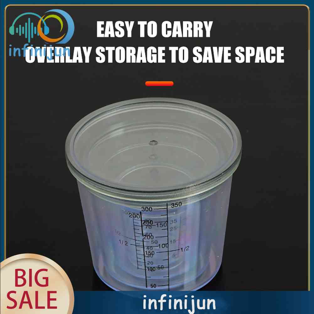 Set 4 Cốc Đo Lường Kèm Vỏ Đựng Mồi Câu Cá Tiện Dụng