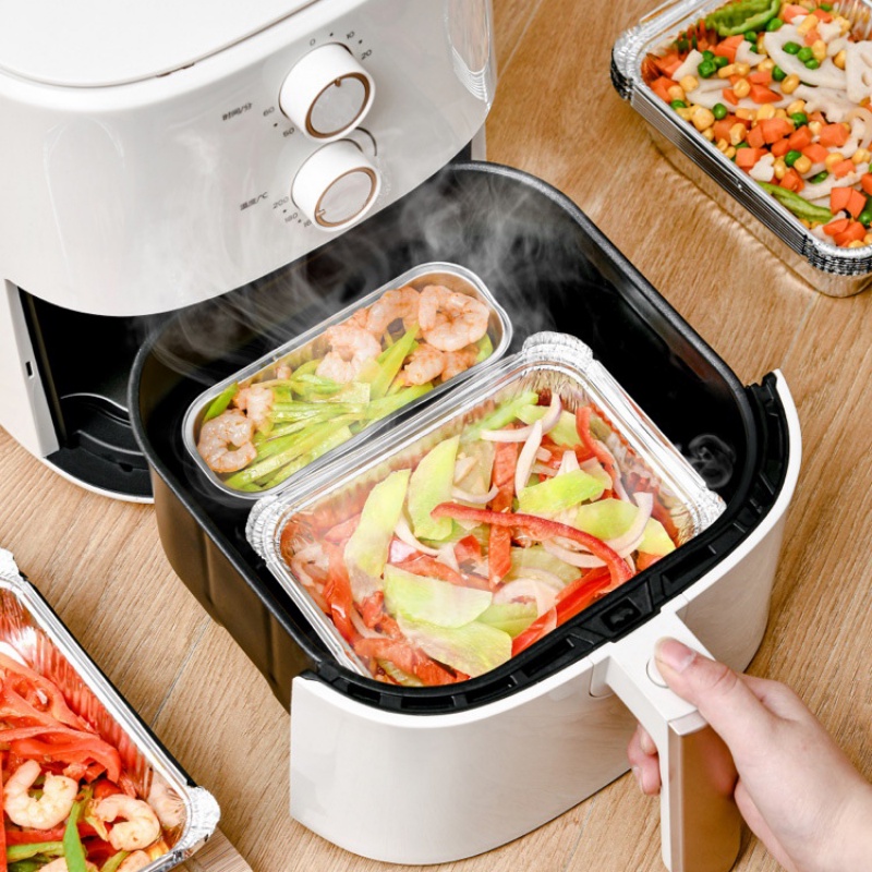 [Đặc trưng] Set 5 / 10 Khay Thiếc Chống Dính Chống Dầu Dùng Để Hấp Bánh Trứng Hoặc Làm Bánh Tart