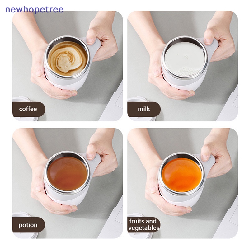 Cốc Khuấy Cà Phê Tự Động Thông Minh Bằng Thép Không Gỉ