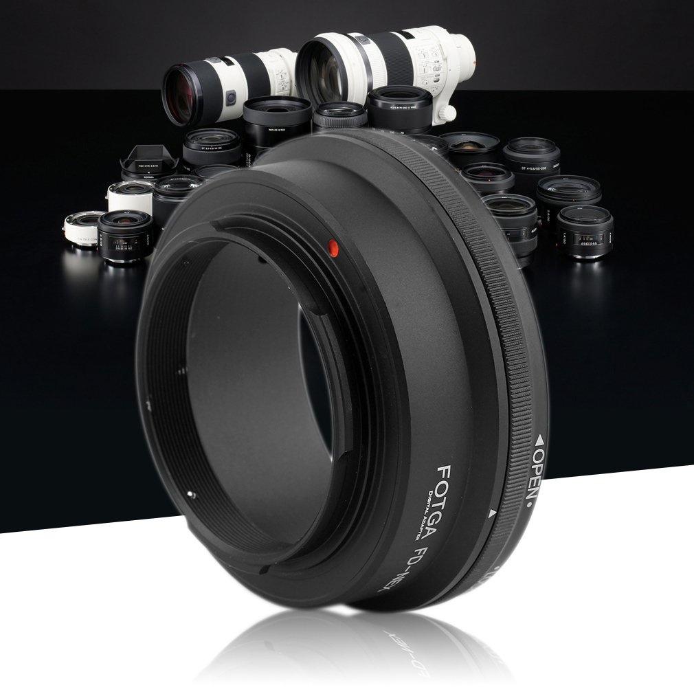 Fd-Nex Adapter Ring Portable Canons Convert Sonys Lens Sonya Nex-3 Nex-3C Compatible Digtal Camara Black Rings [Q/15]