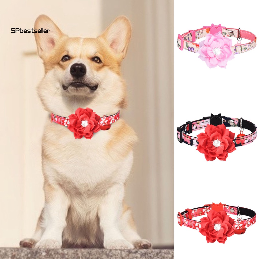 Vòng Cổ Hình Hoa Tháo Rời Được Thoải Mái Dành Cho Thú Cưng Trong Nhà