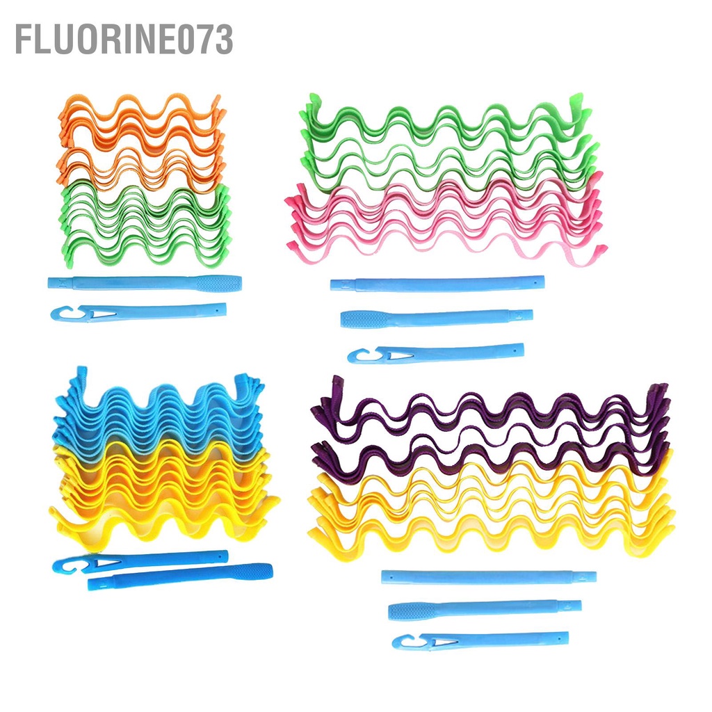 Fluorine073 Xoắn Ốc Lọn Bộ Tạo Kiểu Tự Làm Nhựa Tóc Cong Con Lăn Cho Nữ Cô Gái Dài Thêm