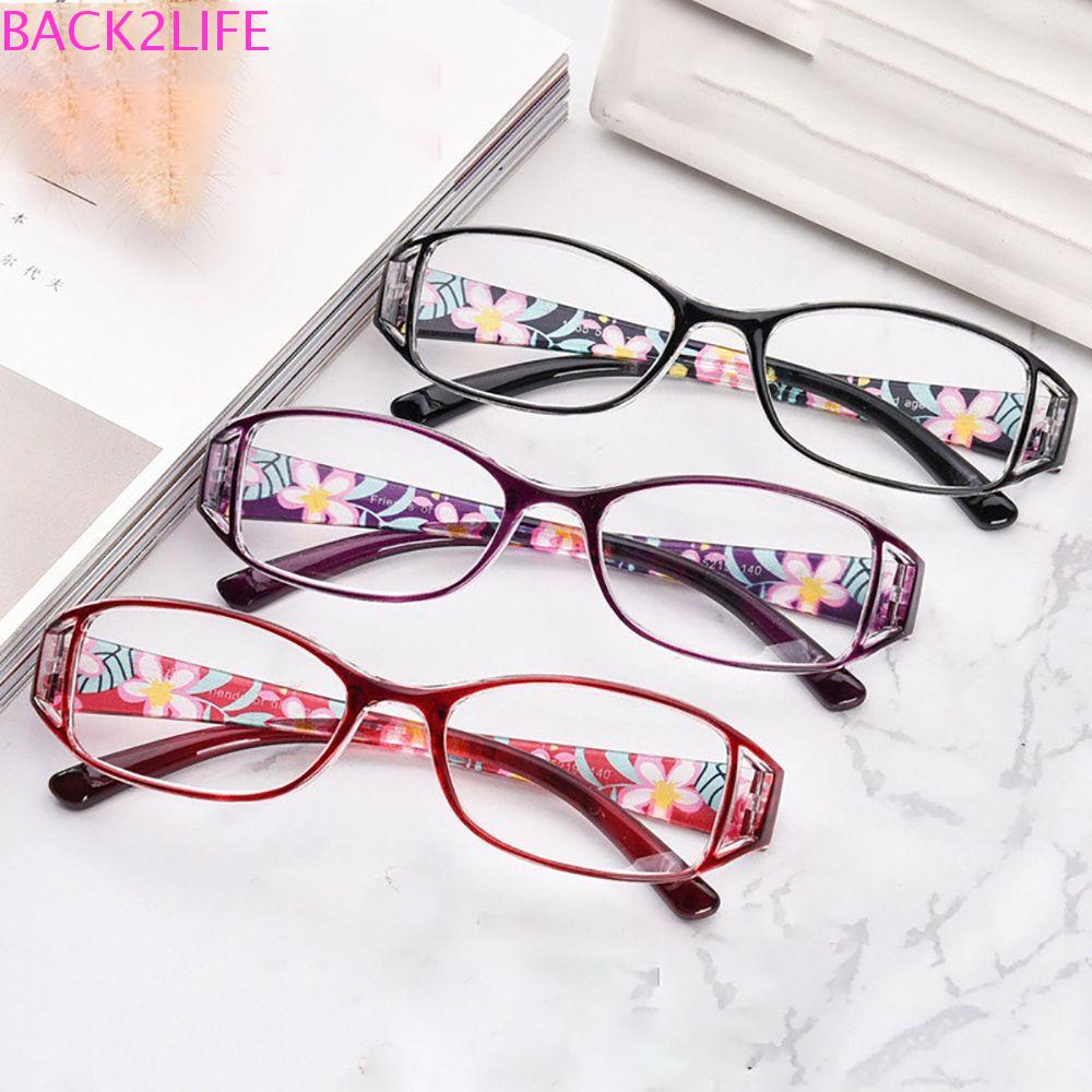 Kính Đọc Sách Chống Bức Xạ / Ánh Sáng Xanh Hình Hoa Bằng Nhựa Resin Thời Trang Cho Nữ Back2Lilife