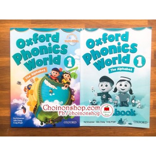 Oxford phonics 1 - sb+wb - khổ b5 - tặng file mp3