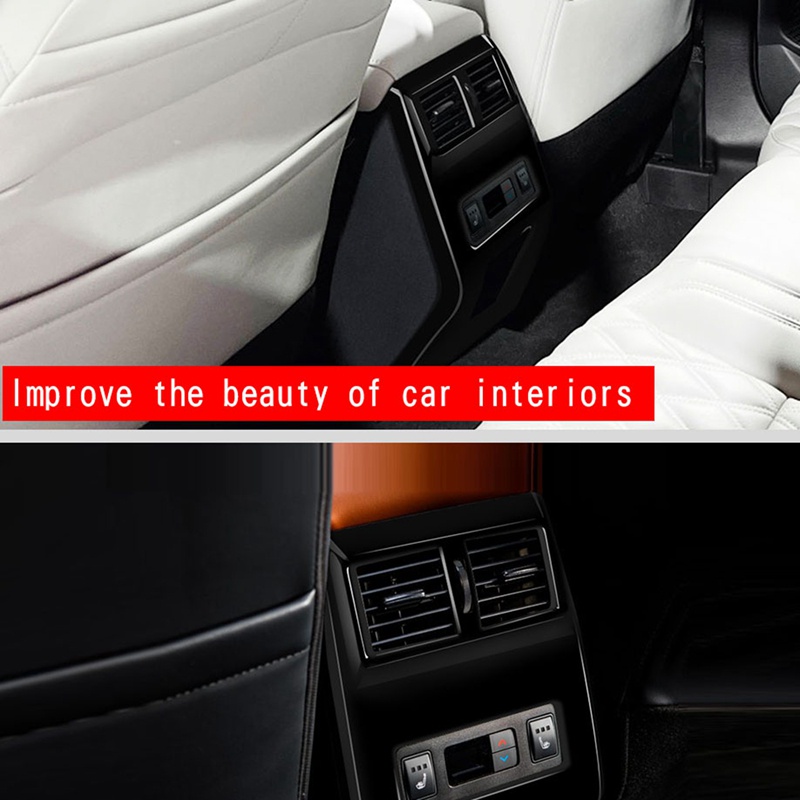 Rhd cho Mitsubishi OUTLANDER 2022 Hộp kê tay Khung thông gió phía sau Miếng dán chống va đập