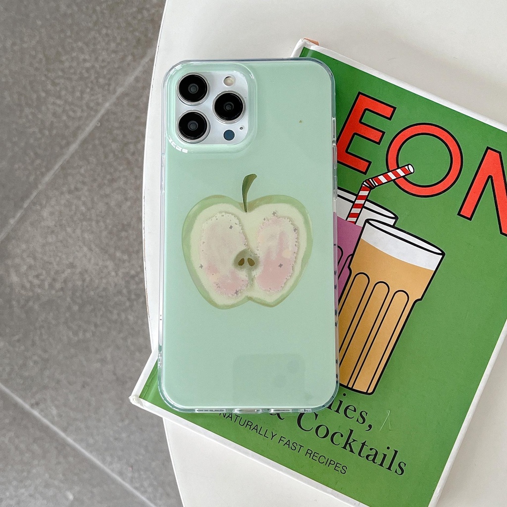 Ốp Điện Thoại Imd TPU Mềm Trong Suốt In Hình Hoạt Hình Đơn Giản Chống Sốc Cho iPhone 14 13 12 11 Pro Max