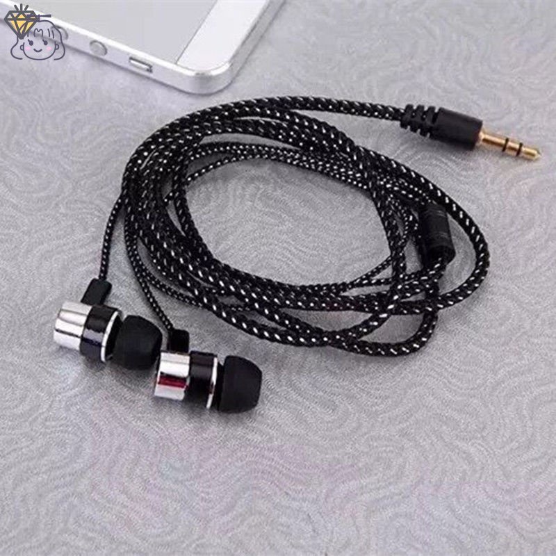 Tai Nghe Nhét Tai Mp3 / MP4 Có Micro Jack 3.5mm Cho Điện Thoại