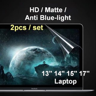 Bộ 2 Miếng Dán Bảo Vệ Màn Hình Laptop 14 Inch 15.6 '' 13.3 '' 17.3 '' 12.5 '' 11.6 '' Chống Chói Chất Lượng Cao