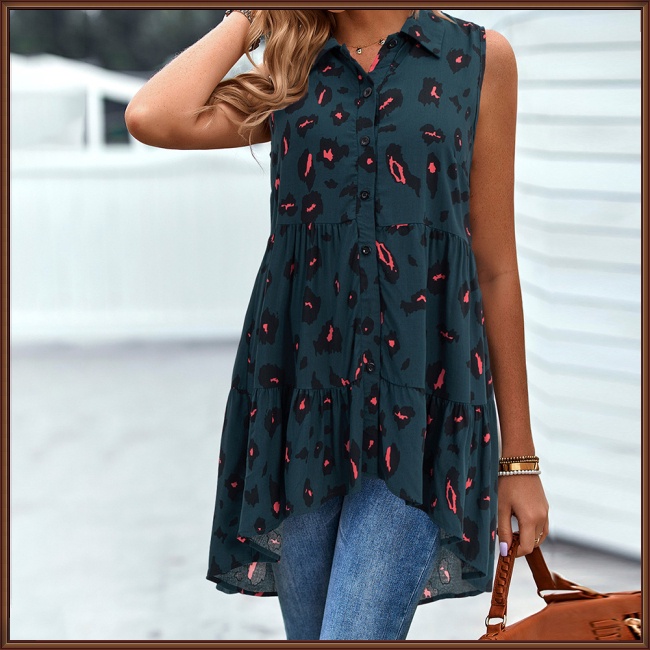 Áo Sơ Mi Không Tay Dáng Rộng Thời Trang Mùa Hè Giản Dị Dành Cho Nữ