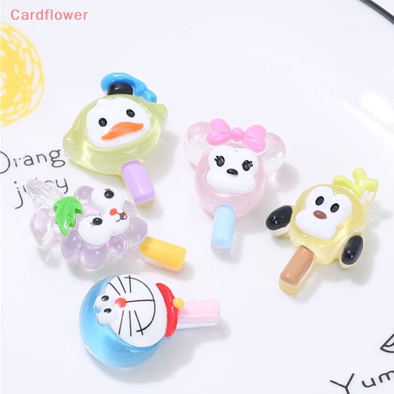 < Cardflower > Set 5 Đồ Chơi Mô Hình Hoạt Hình Mini Phát Sáng Trong Bóng Tối Trang Trí Nghệ Thuật
