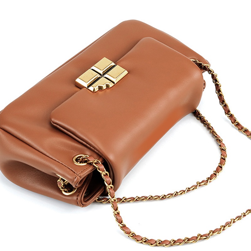 Túi đeo dưới cánh tay Hình Vuông Cỡ Nhỏ Màu Trơn Mềm Mại Thời Trang Cao Cấp Cho Nữ