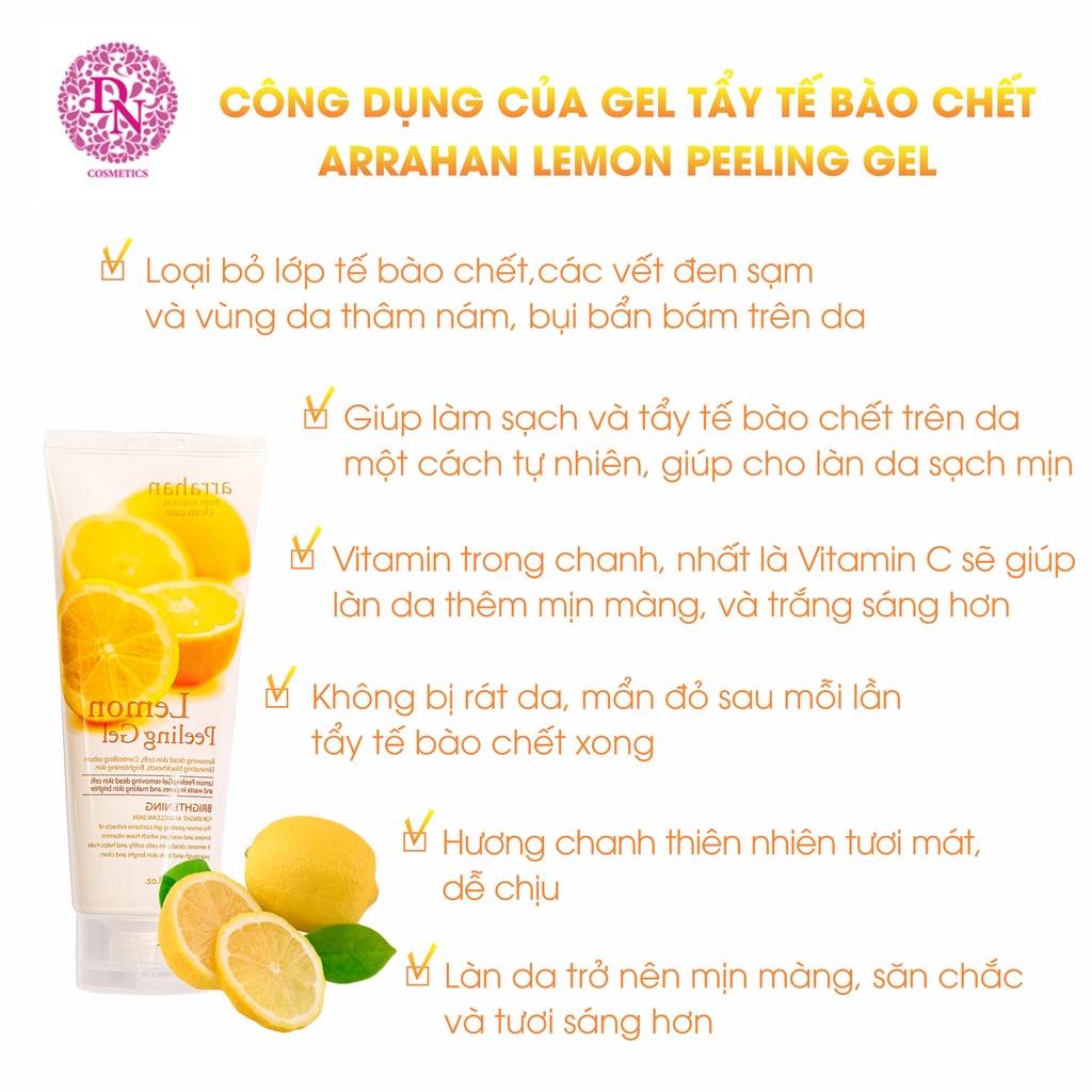 Tẩy tế bào chết làm sạch da Arrahan Peeling Gel Hàn Quốc 180ml