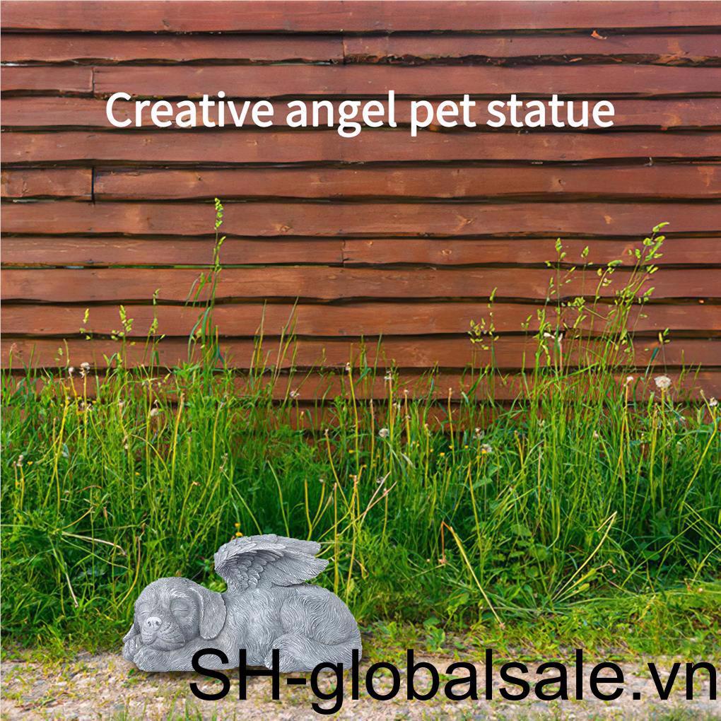 Tượng Thiên Thần Tombstone Bằng Resin Dễ Thương Chống Mài Mòn Trang Trí Nhà Cửa Sân Vườn