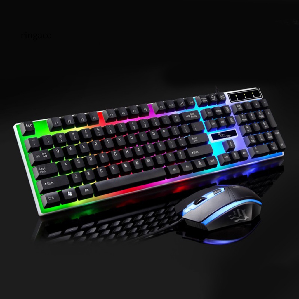 1 Bộ Bàn Phím Có Dây G21 ABS RGB 1600dpi Cho Máy Tính