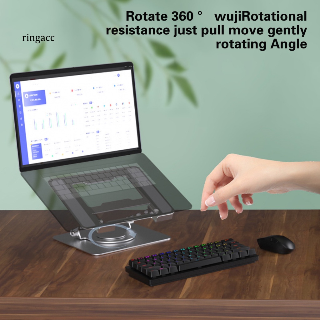 Giá Đỡ Cho Laptop / Máy Tính Có Thể Điều Chỉnh Xoay 360 Độ Tiện Dụng