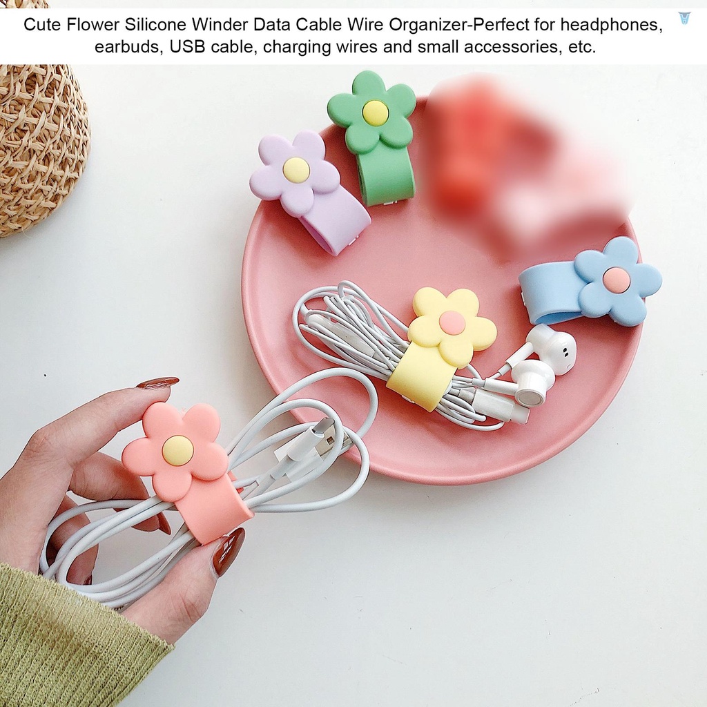 Dụng Cụ Quấn Dây Cáp / Tai Nghe Bằng Silicon Dễ Thương