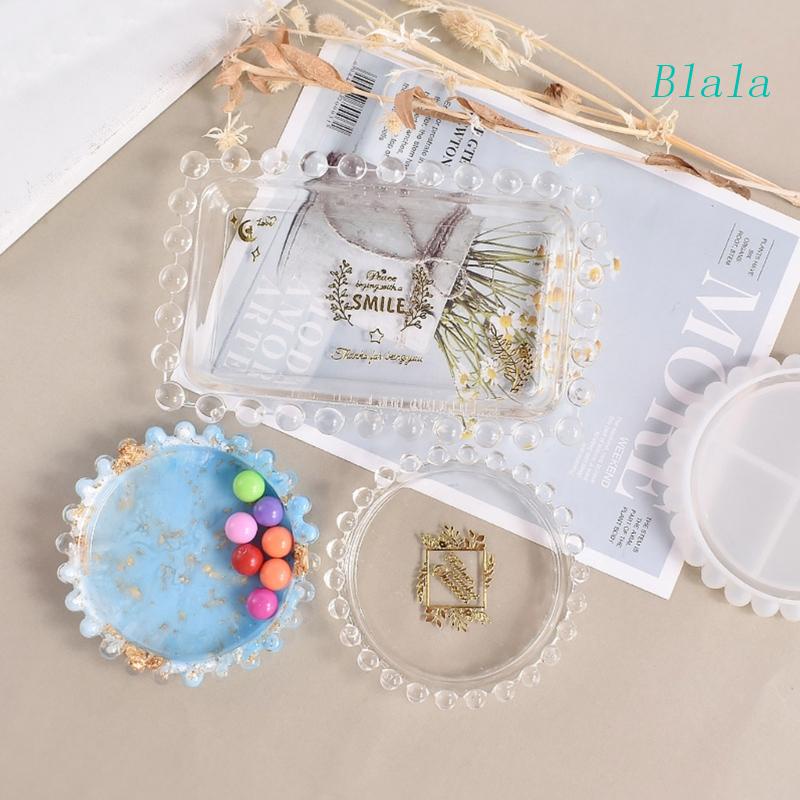 Khuôn Silicone Làm Khay Đựng Hạt Cà Phê Hình Tròn Diy