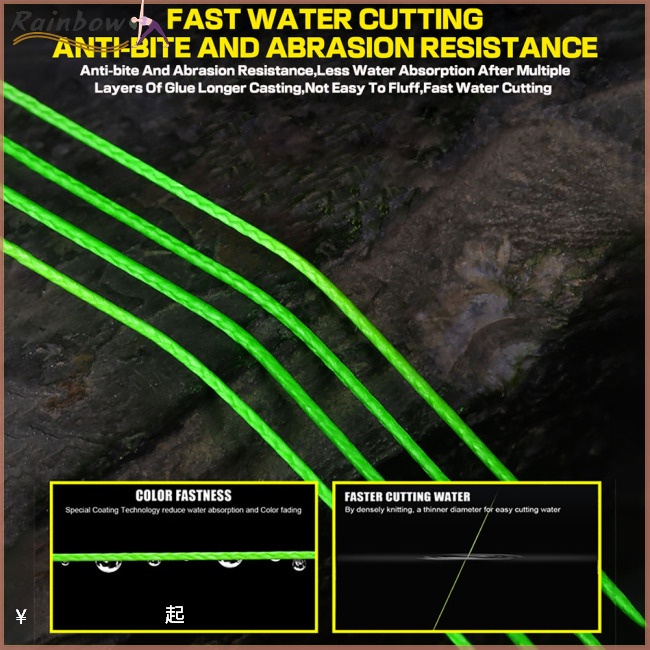 Cuộn Dây Câu Cá Bện 8 Sợi Chịu Lực Tốt 18-96lb Dài 300m Nhiều Màu Sắc