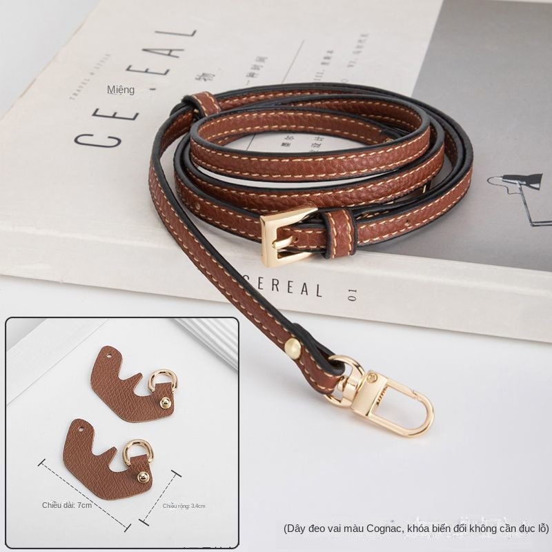 Hàng Có Sẵn Set Phụ Kiện Túi Đeo Chéo Vai mini Bằng Da Thật Không Cần Đục Lỗ + Dây Treo Túi Xách Mua Sắm