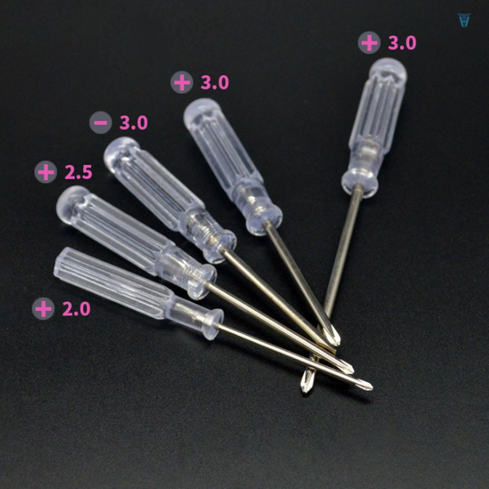 Bộ 5 Tuốc Nơ Vít Phillips Mini Trong Suốt Dùng Để Sửa Chữa Máy Tính