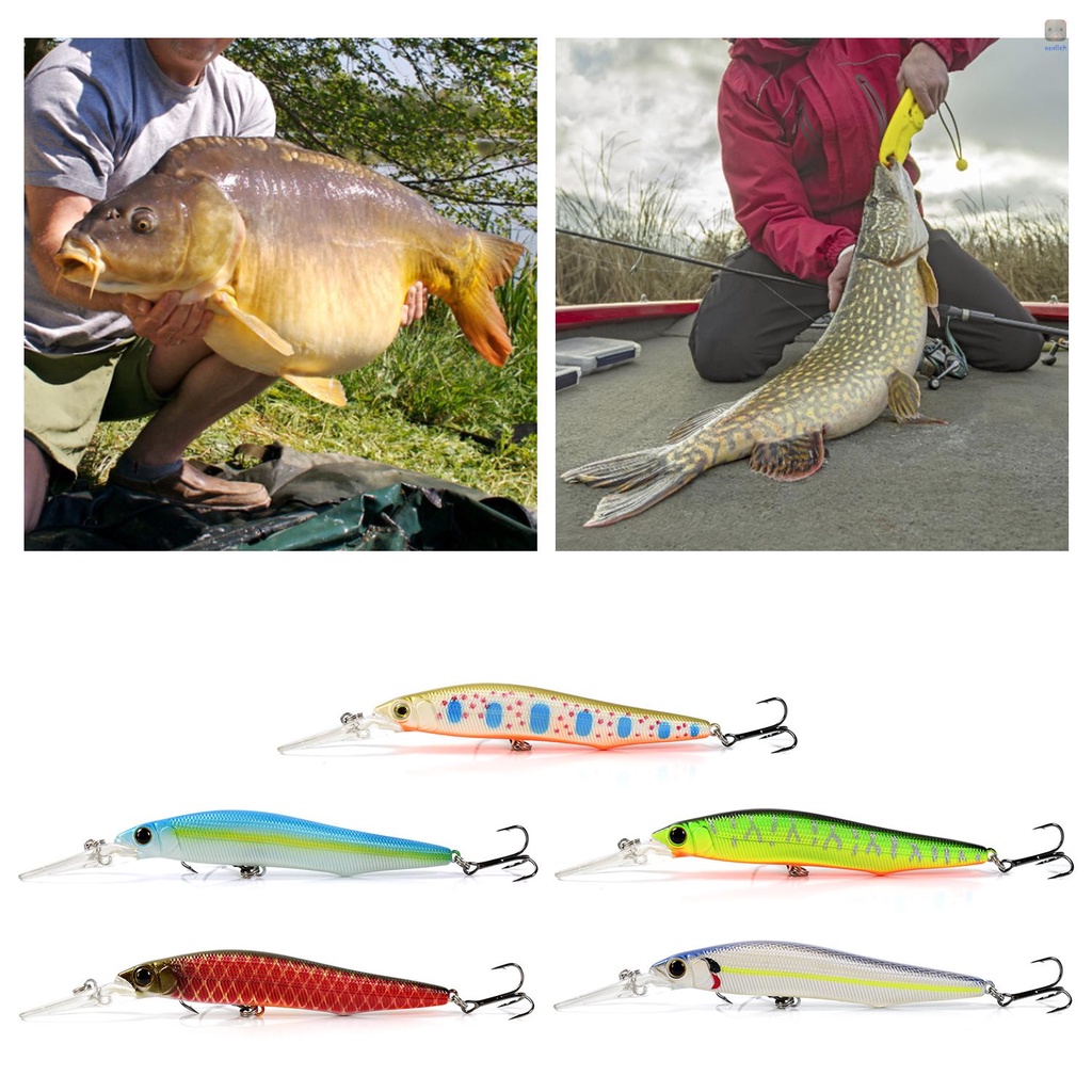 Mồi Câu Cá Giả Bằng Nhựa Cứng Mắt 3D Kích Thước 14cm 14g