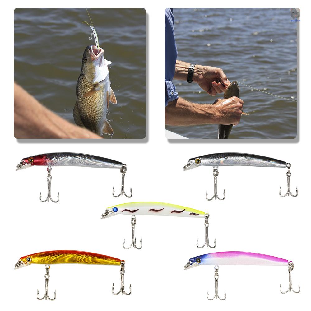 Lixada Set 5 Mồi Câu Cá Giả 0.3-0.9m 5g 80mm Chuyên Nghiệp #Set 6 Móc Treo Đồ 6 Móc Tiện Dụng