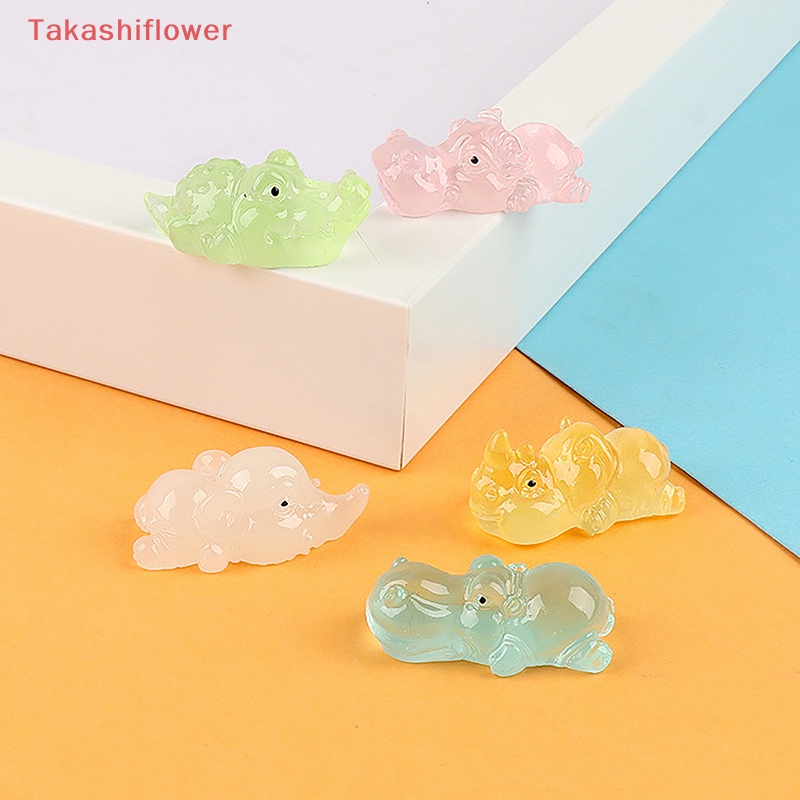 1 Đồ trang trí Động Vật Hoạt Hình Mini Phát Sáng Dùng Để Trang Trí Xe Hơi