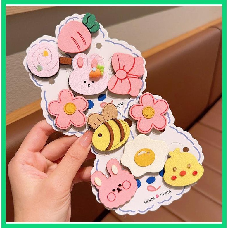 Miếng Dán Tóc Không Gây Kích Ứng Họa Tiết Hoạt Hình Dễ Thương Cho Bé Gái