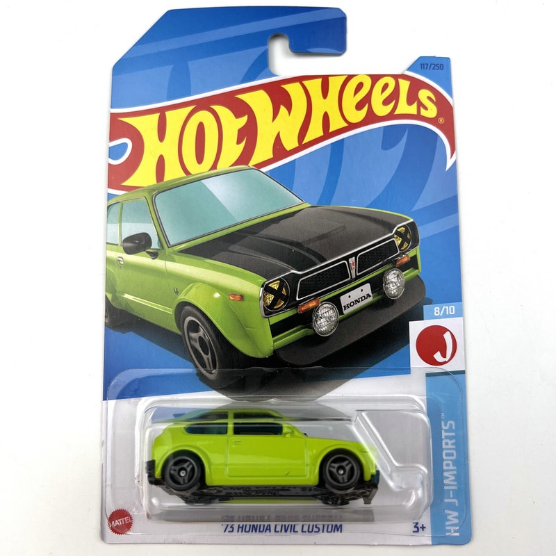 HOT WHEELS Mô Hình Xe Hơi HONDA CIVIC CUSTOM 1 / 64 73 2023-117 Bằng Kim Loại