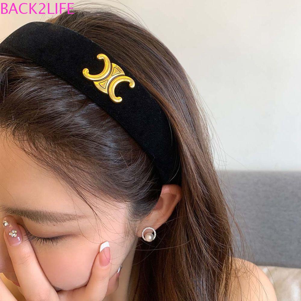 Băng Đô Cài Tóc Bằng Xốp Và Nhung Màu Đen Phong Cách Hàn Quốc Ngọt Ngào Sáng Tạo Thời Trang Mùa Hè