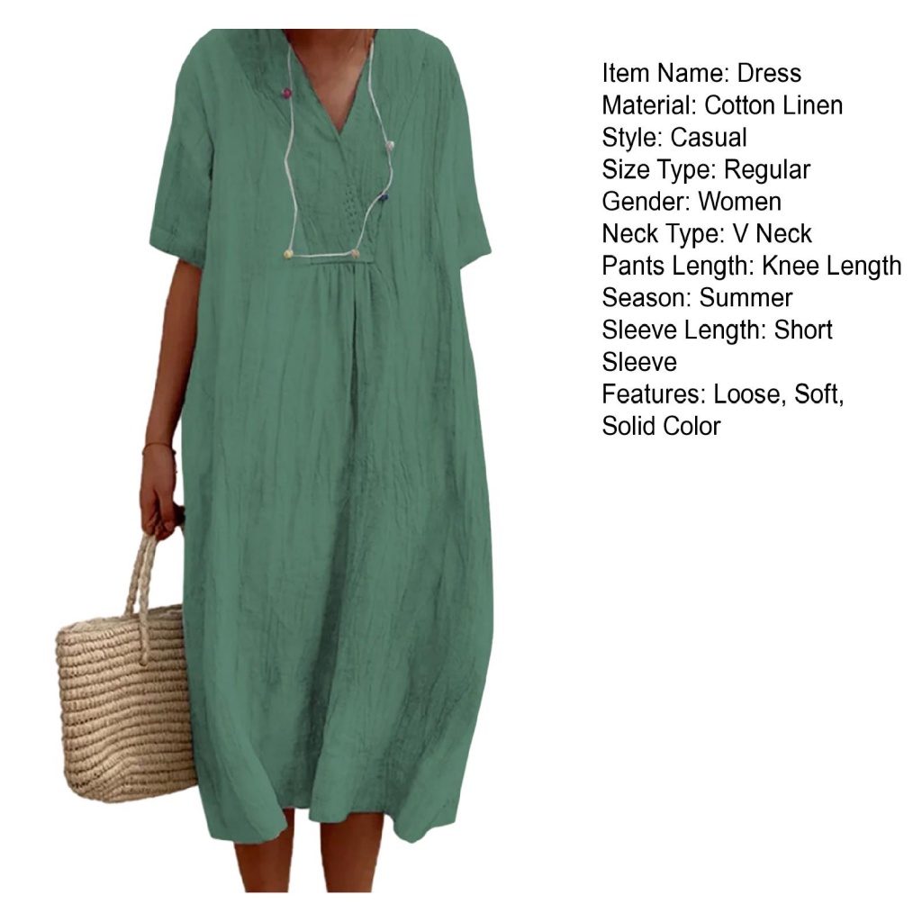 Đầm Tay Ngắn Thời Trang Mùa Hè Cho Nữ